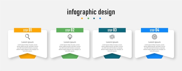 Infografik-design-vorlage zeitlinie geschäft