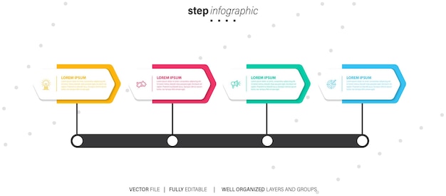 Infografik-Designvorlage mit Platz für Ihre Datenvektorillustration