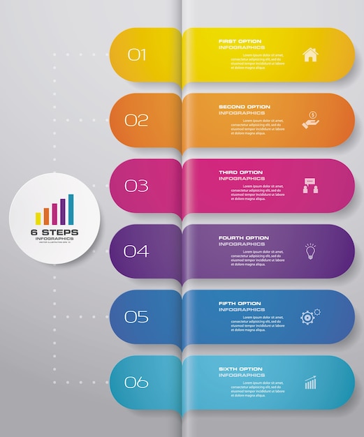 Infografik-Element der Präsentationstabelle