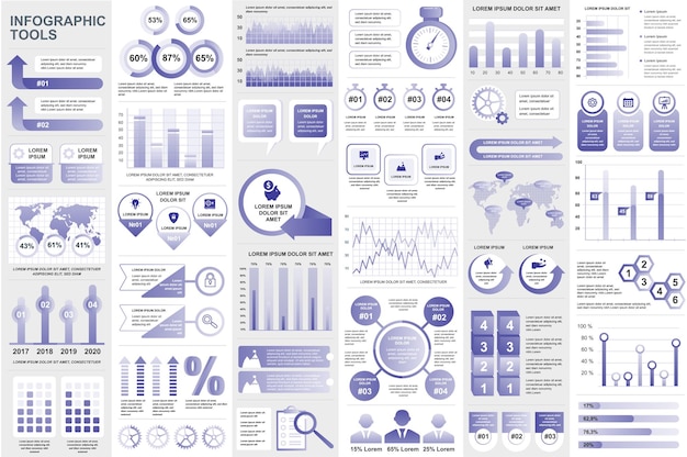 Infografik-elemente datenvisualisierung vektordesign infografiken