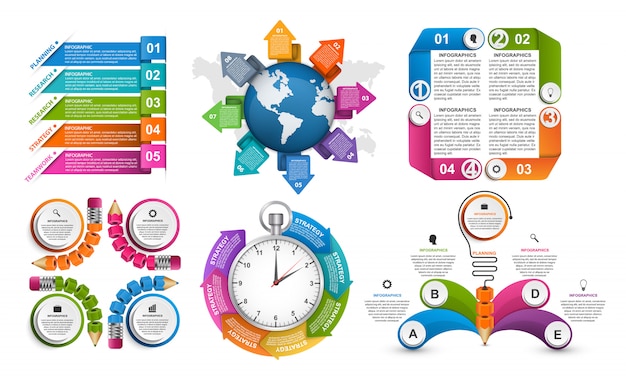 Infografik-elemente für business-präsentationen.