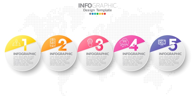 Infografik-Elemente für den Inhalt.