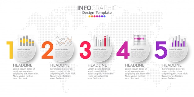 Infografik-elemente für inhalt, diagramm, flussdiagramm, schritte, teile, zeitachse, workflow, diagramm.