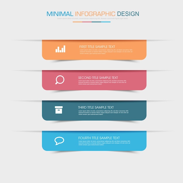 Infografik-Elemente mit Business-Icon-Prozess oder Schritten und Optionen Workflow-Vektordesign