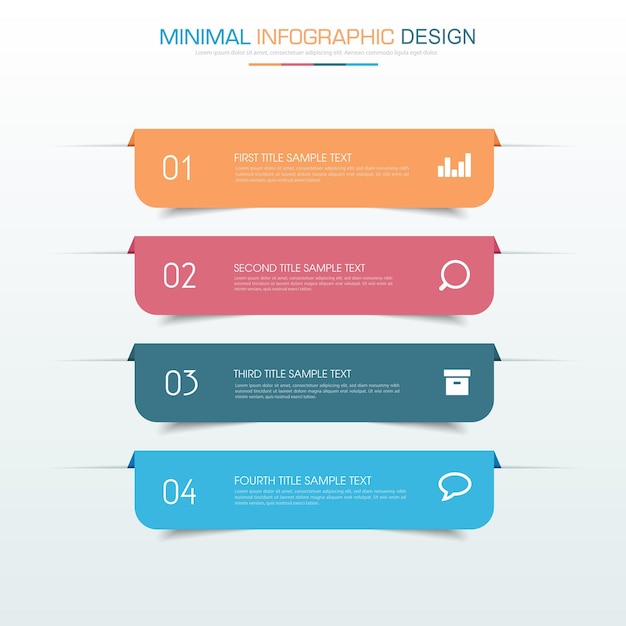 Infografik-Elemente mit Business-Icon-Prozess oder Schritten und Optionen Workflow-Vektordesign