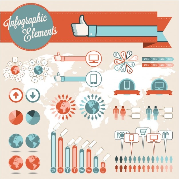 Vektor infografik-elemente