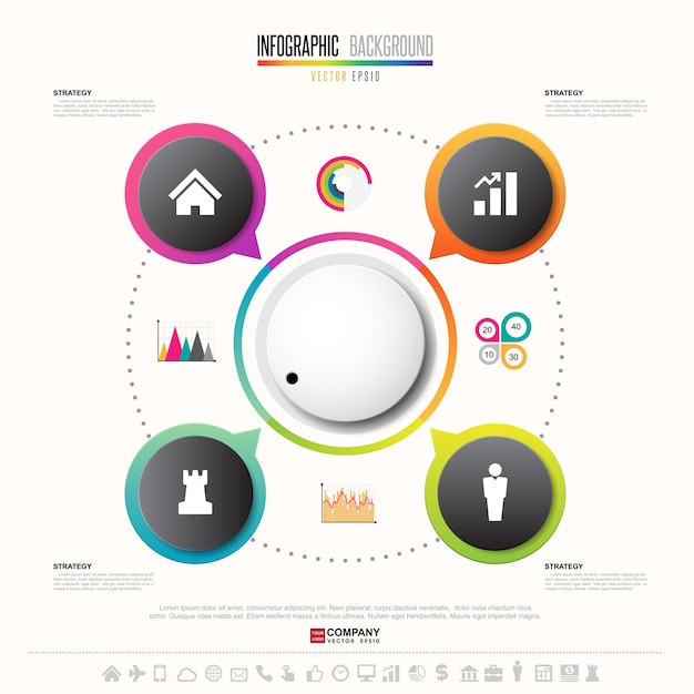 Vektor infografik entwurfsvorlage