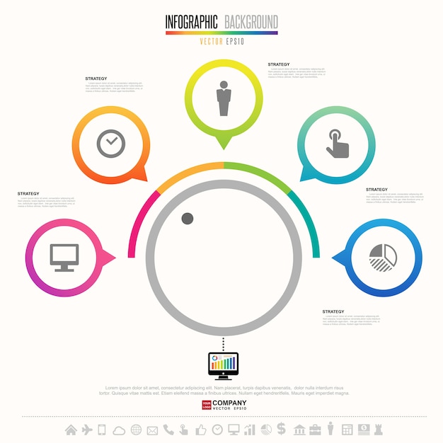 Vektor infografik entwurfsvorlage