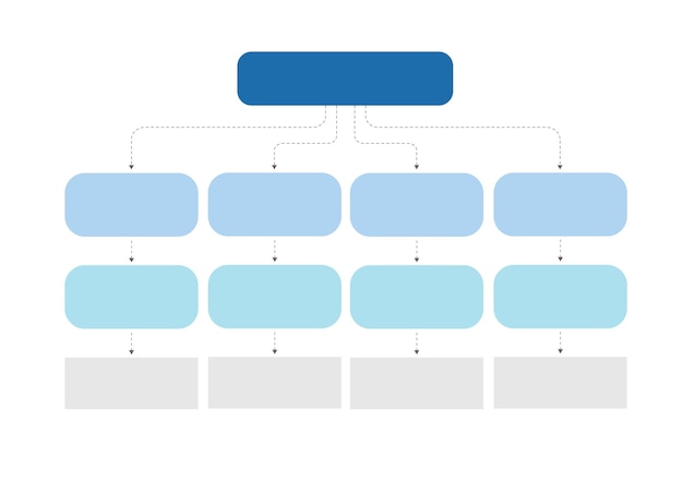 Vektor infografik-flussdiagramm, workflow-diagramm, organigramm, vektorillustration