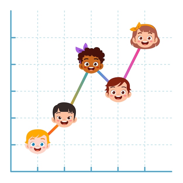 Infografik für kinderüberwachungsdaten in der schule