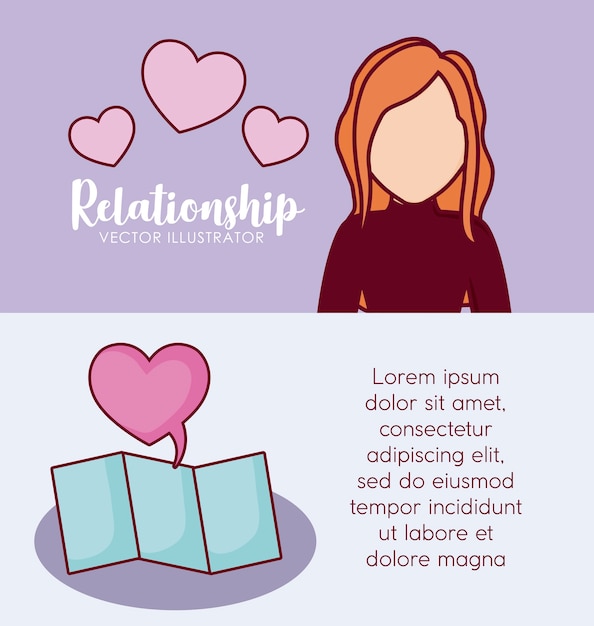 Infografik-präsentation von online-dating-konzept