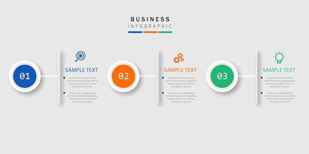 Infografik-Schritte für Unternehmer in der Zukunft