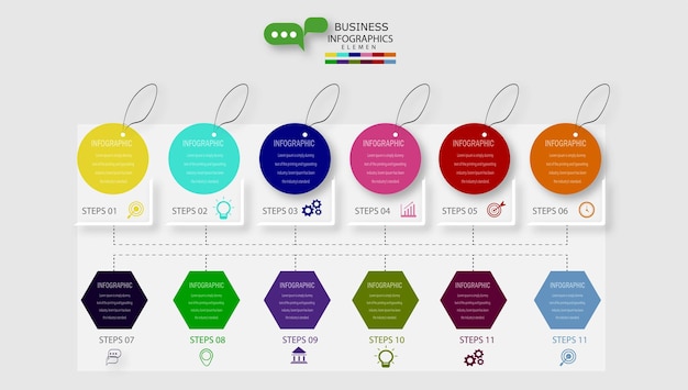 Infografik schritte unternehmer in die zukunft