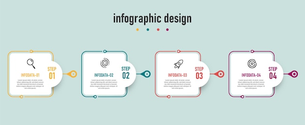 Infografik timeline-diagrammvorlage