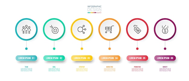 Vektor infografik-vorlage für das zeitdiagrammgeschäft