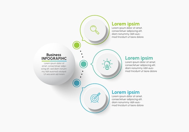 Infografik-vorlage für präsentationsunternehmen