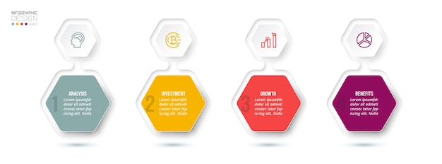 Infografik-vorlage geschäftskonzept mit option