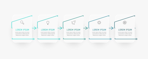 Infografik-vorlage, kann für präsentationen, workflow, prozessdiagramm verwendet werden.