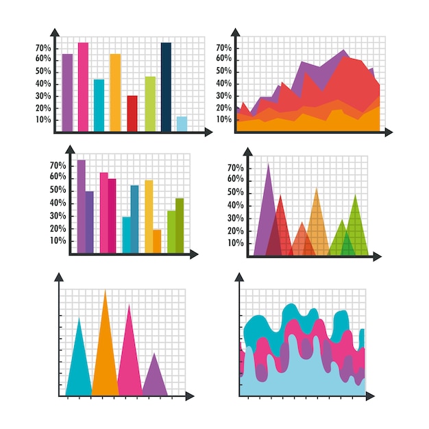 Infografik vorlage legen sie symbole