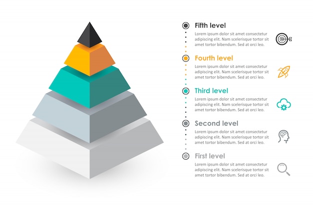 Vektor infografik vorlage mit schritten