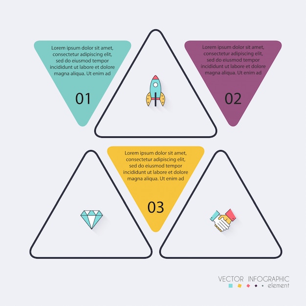 Vektor infografik-vorlagen für unternehmen.