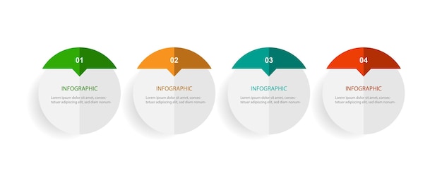 Infografik-Vorlagenvektor