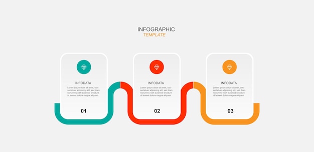 Infografik-Vorlagenvektor