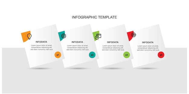 Infografik-Vorlagenvektor