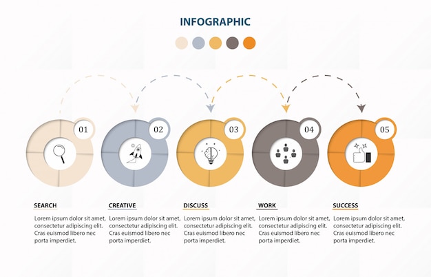 Infografiken 5 vorlage für nummernoptionen.