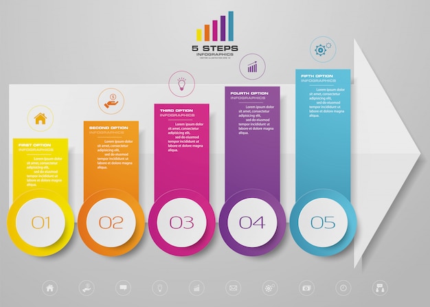 Infografiken pfeil diagramm element.