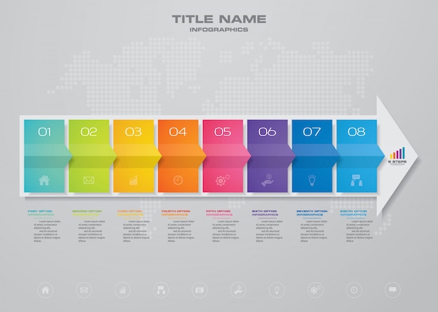 Infografiken pfeil diagramm gestaltungselement.