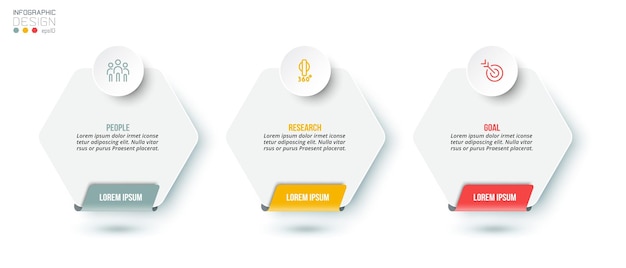 Infografikvorlage des geschäftskonzepts mit option