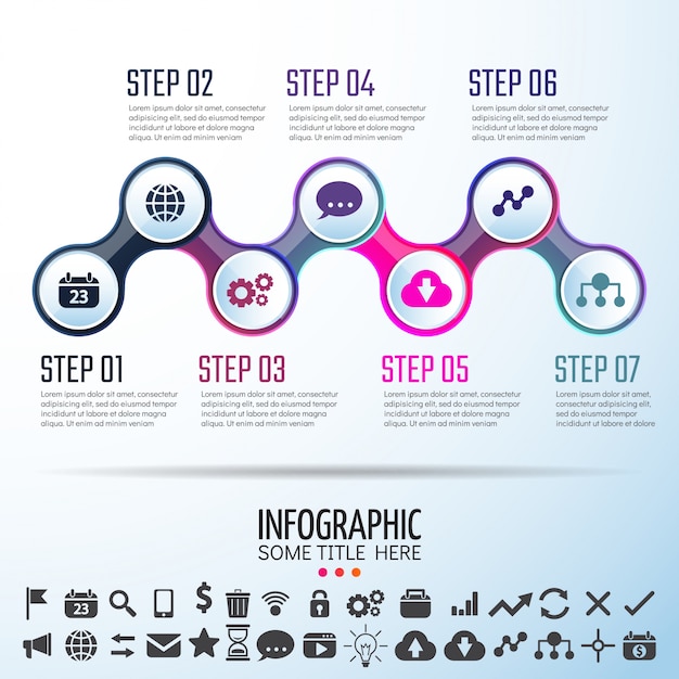 Vektor infografische designvorlage