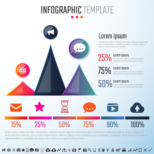 Vektor infografische designvorlage