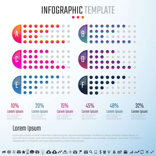 Vektor infografische designvorlage