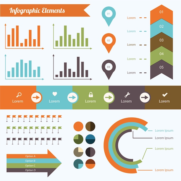 Infografische elemente set