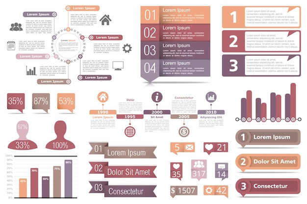 Vektor infografische elemente