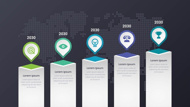 Vektor infografische entwurfsvorlage vektor infografische schritte infografischer prozess infografische zeitleiste