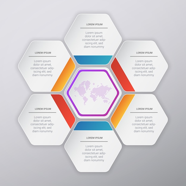 Vektor infografische vorlage design