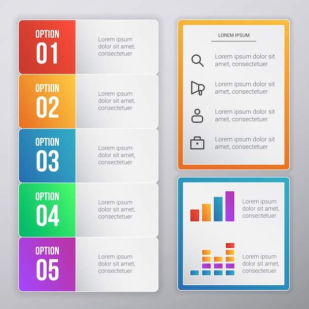 Vektor infografische vorlage design