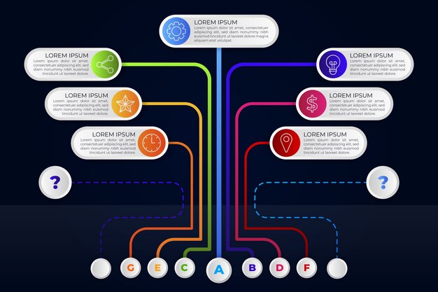 Infografisches Baumdesign