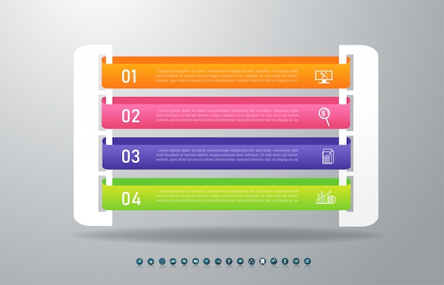 Infographic diagrammelement der design-geschäftsschablone.