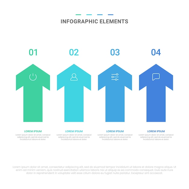 Vektor infographic elemente der modernen formenoptionen des vektors für geschäft mit ikonenschablonendesign