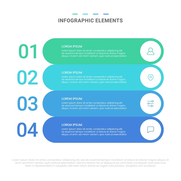 Infographic elemente der modernen formenoptionen des vektors für geschäft mit ikonenschablonendesign