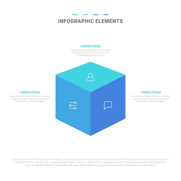 Vektor infographic elemente der modernen formenoptionen des vektors für geschäft mit ikonenschablonendesign