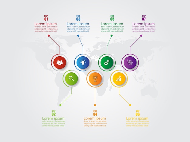 Infographic entwurfsschablone des geschäfts