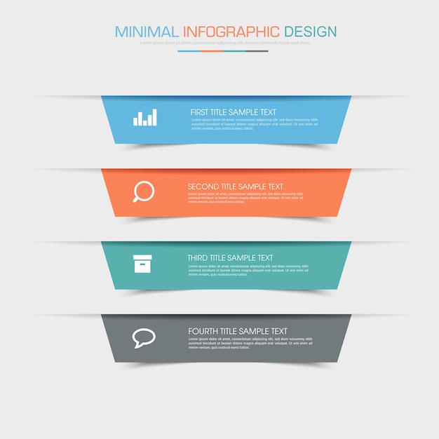 Infographic schablone des geschäfts mit ikonenvektor-designillustration