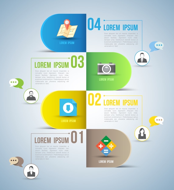 Infographic schablone des geschäftskonzeptes