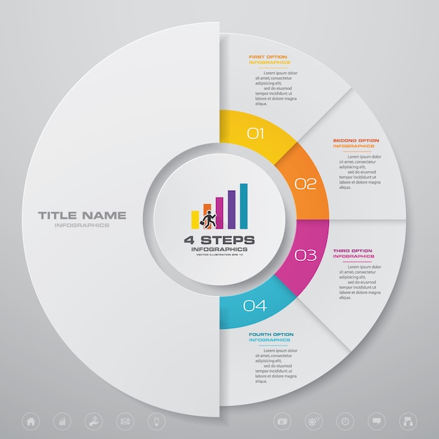 Infographik des zyklusdiagramms