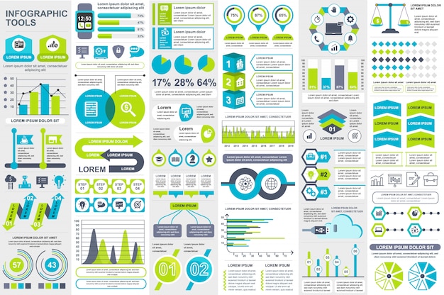 Infographik Elemente Vektor Entwurfsvorlage
